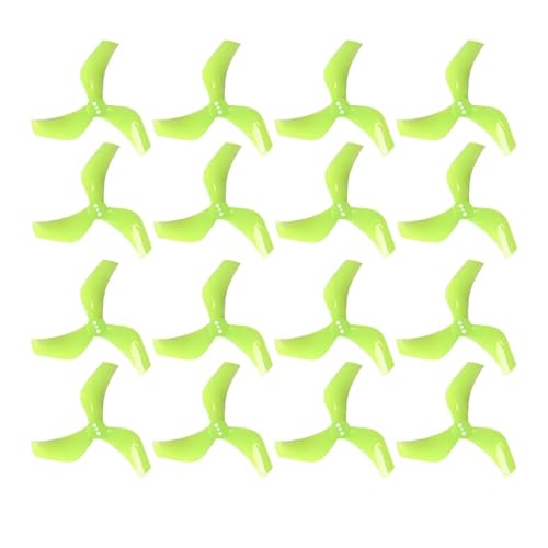 Gemfan D75S Kanalpropeller, 75 Mm, 3-Blatt, CW CCW, PC-Propeller, T-Mount, 1,5 Mm Loch, for FPV Freestyle 3 Zoll Cinewhoop-Kanaldrohne(8Pairs Yellow) von XUKQCVYC