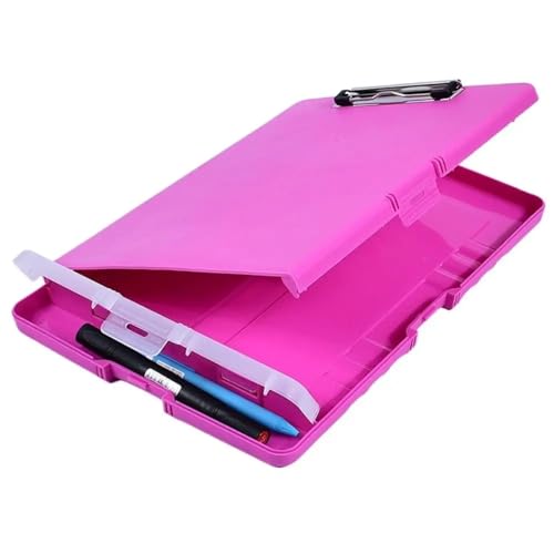Pad Bürobedarf, Testpapier, Datei-Organizer, Dokumentdatei, Ordner, Zwischenablage, Aktenbox, Aufbewahrung, Zwischenablage, Schreib-Zwischenablage(Pink) von XUMKFJRE