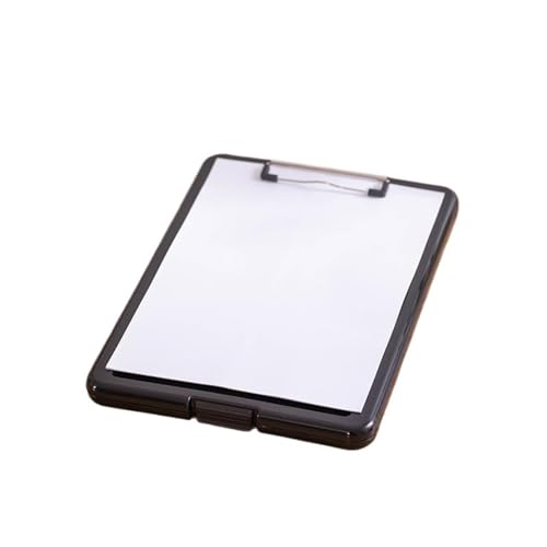 Stiftschlitz, Schreibtafel, Clip-Aktenbox, Aktenaufbewahrung, Klemmbrett, A4-Papierhalter, Büro, A4-Schreibblock, Klemmbrett, A4-Bürotafel(Black) von XUMKFJRE
