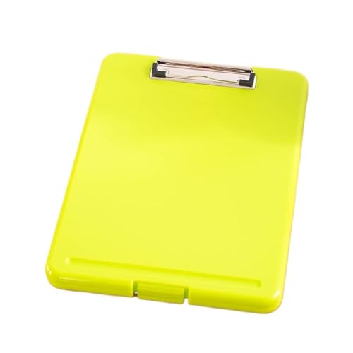 Stiftschlitz, Schreibtafel, Clip-Aktenbox, Aktenaufbewahrung, Klemmbrett, A4-Papierhalter, Büro, A4-Schreibblock, Klemmbrett, A4-Bürotafel(Yellow) von XUMKFJRE