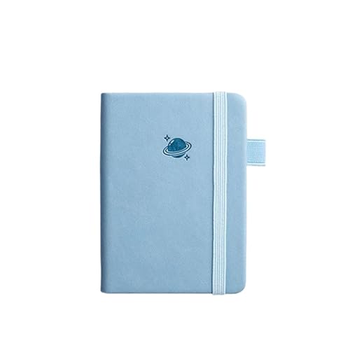 XUMKFJRE A7 Mini Notebook Pocket Journal Notizblock 100 Blätter Memo Pads Agenda Tagebuch Planer for Schule Büro Home(Blue) von XUMKFJRE