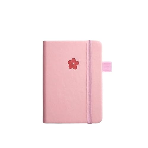 XUMKFJRE A7 Mini Notebook Pocket Journal Notizblock 100 Blätter Memo Pads Agenda Tagebuch Planer for Schule Büro Home(Pink) von XUMKFJRE