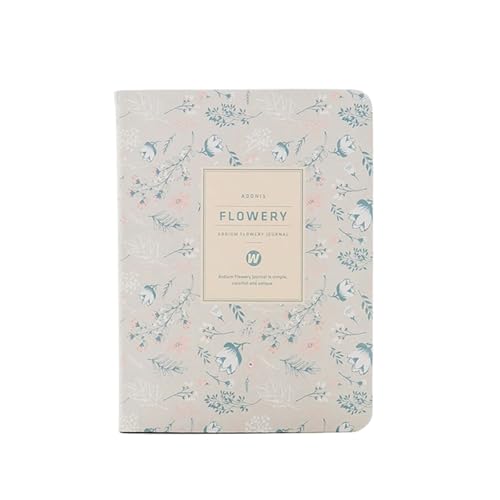XUMKFJRE Blume Design Journal Notebook A6 Agenda Tagebuch Planer Täglich Wöchentlich Monatlich Jährlich Organizer Notizblöcke(Color 4) von XUMKFJRE