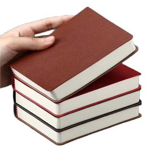 XUMKFJRE Notizbücher A6 360P liniert/leere Seite Tagebuch Planer Journal Notizblock Schreibwaren Büro Schulbedarf Bullet Sketch Agenda(Black,Blank Page) von XUMKFJRE