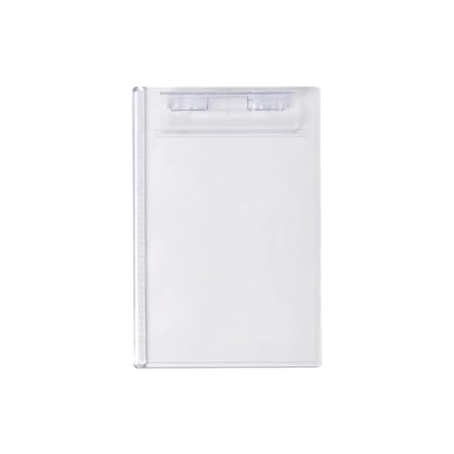 Zwischenablage Transparente Zwischenablage Papierhalter Schreibtafel mit Clip for Memos Form Dokument(For A5) von XUMKFJRE