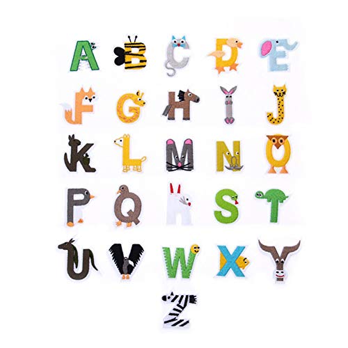 XUNHUI Tier Flicken 26 English Buchstabe Sticken nett Junge Mädchen DIY Bekleidung Aufsticken Bügeln Einsticken XUNHUI Tier Flicken 26 English Buchstabe Sticken nett Junge Mädchen DIY Bekleidung Aufsticken Bügeln Einsticken von XUNHUI