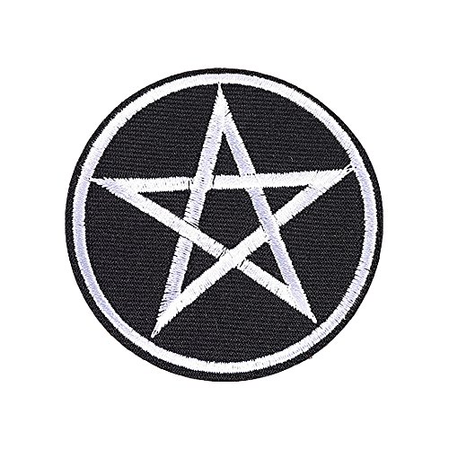 XUNHUI weiß Pentagramm Stern bestickt Flicken zum Aufbügeln Bügelbild Aufnäher für Kleidung 5 Stück XUNHUI weiß Pentagramm Stern bestickt Flicken zum Aufbügeln Bügelbild Aufnäher für Kleidung 5 Stück von XUNHUI
