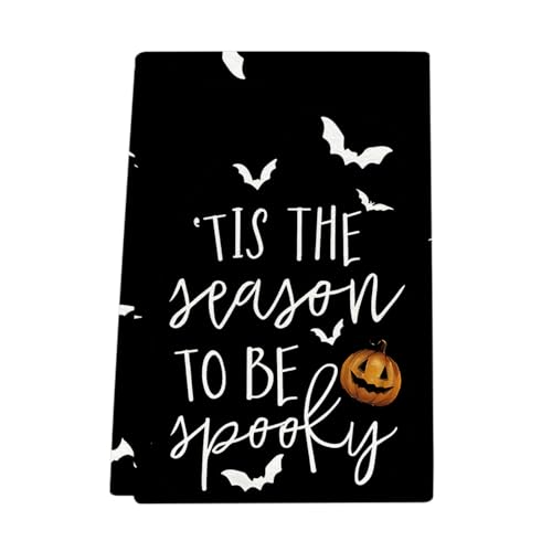 XUNPENG Halloween Urlaub Geschenk Handtücher, Küchentücher, Wiederverwendbare Küche Geschirrtücher - Ultra absorbierende Geschirrtücher für Geschirrspüler 26 * 17,7 Zoll / 10 PCS (JRMJ-32,10 PCS) von XUNPENG