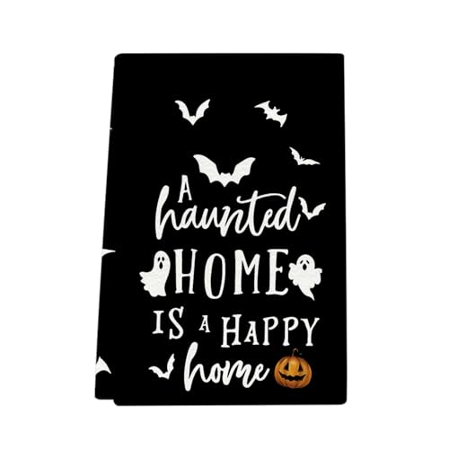 XUNPENG Halloween Urlaub Geschenk Handtücher, Küchentücher, Wiederverwendbare Küche Geschirrtücher - Ultra absorbierende Geschirrtücher für Geschirrspüler 26 * 17,7 Zoll / 10 PCS (JRMJ-34,10 PCS) von XUNPENG