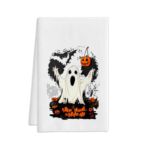 XUNPENG Halloween Urlaub Geschenk Handtücher, Küchentücher, Wiederverwendbare Küche Geschirrtücher - Ultra absorbierende Geschirrtücher für Geschirrspüler 26 * 17,7 Zoll / 10 PCS (WSJMJ-04,10 PCS) von XUNPENG