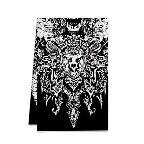 XUNPENG Halloween Urlaub Geschenk Handtücher, Küchentücher, Wiederverwendbare Küche Geschirrtücher - Ultra absorbierende Geschirrtücher für Geschirrspüler 26 * 17,7 Zoll / 10 PCS (WSJMJ-29,10 PCS) von XUNPENG