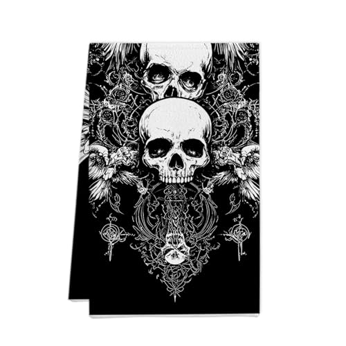 XUNPENG Halloween Urlaub Geschenk Handtücher, Küchentücher, Wiederverwendbare Küche Geschirrtücher - Ultra absorbierende Geschirrtücher für Geschirrspüler 26 * 17,7 Zoll / 10 PCS (WSJMJ-30,10 PCS) von XUNPENG