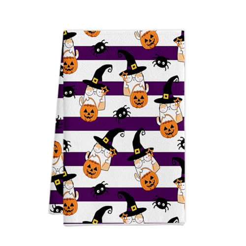 XUNPENG Halloween Urlaub Geschenk Handtücher, Küchentücher, Wiederverwendbare Küche Geschirrtücher - Ultra absorbierende Geschirrtücher für Geschirrspüler 26 * 17,7 Zoll / 10 PCS (WSJMJ-43,10 PCS) von XUNPENG
