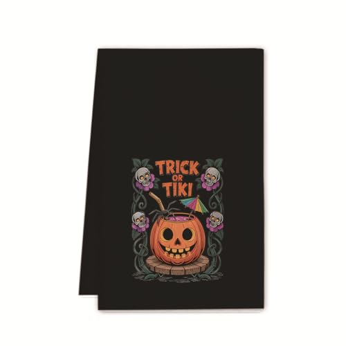 XUNPENG Halloween Urlaub Geschenk Handtücher, Küchentücher, Wiederverwendbare Küche Geschirrtücher - Ultra absorbierende Geschirrtücher für Geschirrspüler 26 * 17,7 Zoll / 10 PCS (WSJMJ-48,10 PCS) von XUNPENG