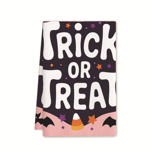 XUNPENG Halloween Urlaub Geschenk Handtücher, Küchentücher, Wiederverwendbare Küche Geschirrtücher - Ultra absorbierende Geschirrtücher für Geschirrspüler 26 * 17,7 Zoll / 10 PCS (WSJMJ-65,10 PCS) von XUNPENG