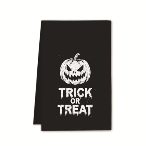 XUNPENG Halloween Urlaub Geschenk Handtücher, Küchentücher, Wiederverwendbare Küche Geschirrtücher - Ultra absorbierende Geschirrtücher für Geschirrspüler 26 * 17,7 Zoll / 10 PCS (WSJMJ-73,10 PCS) von XUNPENG