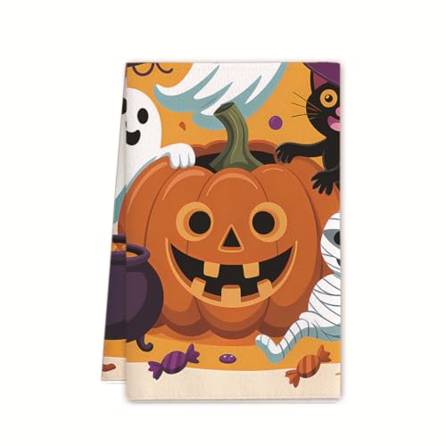 XUNPENG Halloween Urlaub Geschenk Handtücher, Küchentücher, Wiederverwendbare Küche Geschirrtücher - Ultra absorbierende Geschirrtücher für Geschirrspüler 26 * 17,7 Zoll / 10 PCS (WSJMJ-79,10 PCS) XUNPENG Halloween Urlaub Geschenk Handtücher, Küchentücher, Wiederverwendbare Küche Geschirrtücher - Ultra absorbierende Geschirrtücher für Geschirrspüler 26 * 17,7 Zoll / 10 PCS (WSJMJ-79,10 PCS) von XUNPENG