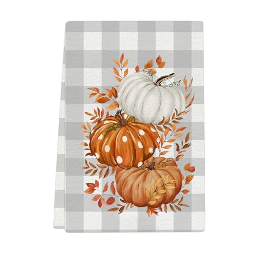 XUNPENG Halloween Urlaub Geschenk Handtücher, Küchentücher, Wiederverwendbare Küche Geschirrtücher - Ultra absorbierende Geschirrtücher für Geschirrspüler 26 * 17,7 Zoll / 5 PCS (JRMJ-39,5 PCS) von XUNPENG