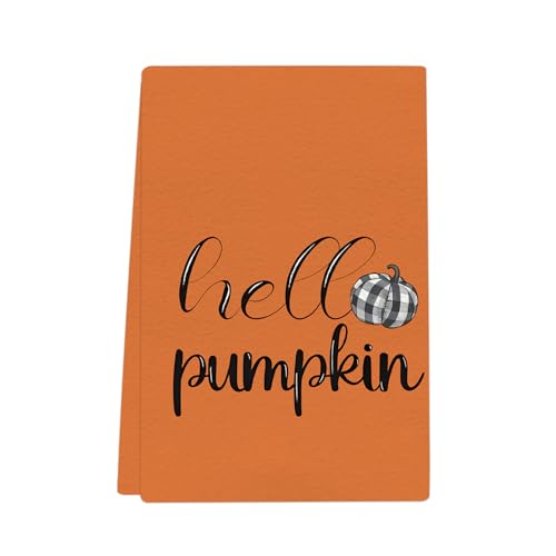 XUNPENG Halloween Urlaub Geschenk Handtücher, Küchentücher, Wiederverwendbare Küche Geschirrtücher - Ultra absorbierende Geschirrtücher für Geschirrspüler 26 * 17,7 Zoll / 5 PCS (JRMJ-45,5 PCS) von XUNPENG