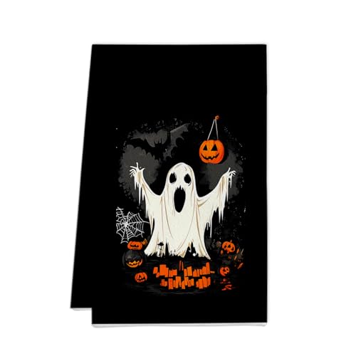 XUNPENG Halloween Urlaub Geschenk Handtücher, Küchentücher, Wiederverwendbare Küche Geschirrtücher - Ultra absorbierende Geschirrtücher für Geschirrspüler 26 * 17,7 Zoll / 5 PCS (WSJMJ-03,5 PCS) von XUNPENG