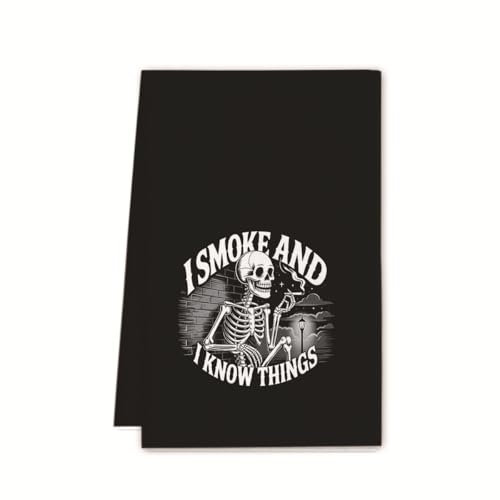 XUNPENG Halloween Urlaub Geschenk Handtücher, Küchentücher, Wiederverwendbare Küche Geschirrtücher - Ultra absorbierende Geschirrtücher für Geschirrspüler 26 * 17,7 Zoll / 5 PCS (WSJMJ-56,5 PCS) von XUNPENG