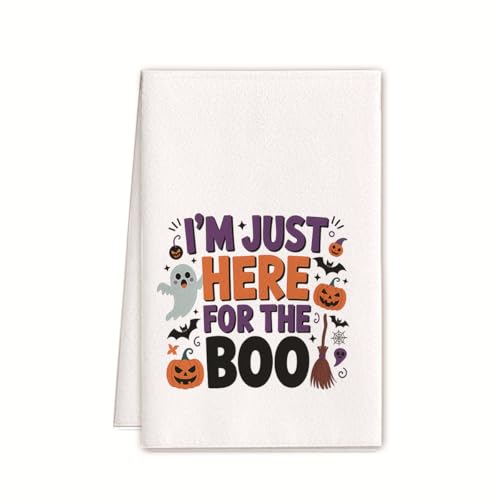 XUNPENG Halloween Urlaub Geschenk Handtücher, Küchentücher, Wiederverwendbare Küche Geschirrtücher - Ultra absorbierende Geschirrtücher für Geschirrspüler 26 * 17,7 Zoll / 5 PCS (WSJMJ-60,5 PCS) von XUNPENG