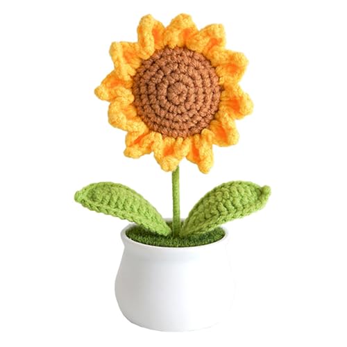 XUNYYBIN Häkelblumen künstliche Sonnenblume für Büroschreibtisch -Auto -Armaturenbrettdekor, lustige Geschenke für Frauen Geburtstag Weihnachtsfeier Dekorationen Motivationsgeschenke XUNYYBIN Häkelblumen künstliche Sonnenblume für Büroschreibtisch -Auto -Armaturenbrettdekor, lustige Geschenke für Frauen Geburtstag Weihnachtsfeier Dekorationen Motivationsgeschenke von XUNYYBIN