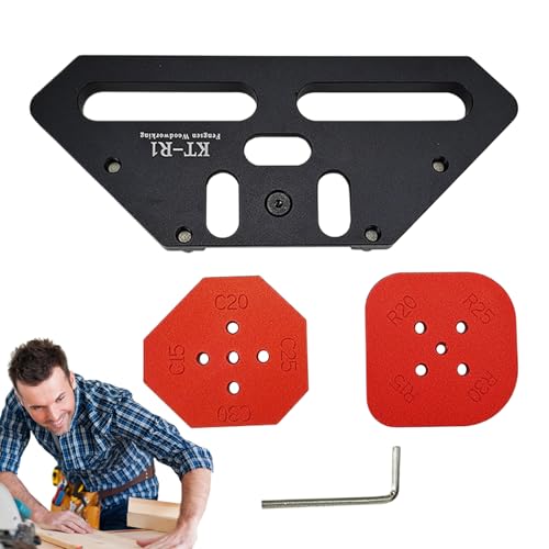 XUQEAYWD Radius Führungsschablonen Für Router | Eckenradius-Schablone,Aluminium Führungsschablone zum Bogenschneiden für Holzbearbeitung Möbelkanten Holzhandwerker Heimwerker XUQEAYWD Radius Führungsschablonen Für Router | Eckenradius-Schablone,Aluminium Führungsschablone zum Bogenschneiden für Holzbearbeitung Möbelkanten Holzhandwerker Heimwerker von XUQEAYWD