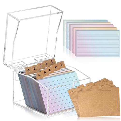 Karteikarten boxen A8 Farbig 8,5x8,5x7,5 cm Lernkarten Karteikasten Vokabelkarten Karteikarten Mit Box nkl 300 Karteikarten Bunt 10 Register Karteikarten Box Für Unterwegs Lernen Notizen Schulsachen Karteikarten boxen A8 Farbig 8,5x8,5x7,5 cm Lernkarten Karteikasten Vokabelkarten Karteikarten Mit Box nkl 300 Karteikarten Bunt 10 Register Karteikarten Box Für Unterwegs Lernen Notizen Schulsachen von XUWAIDSGN