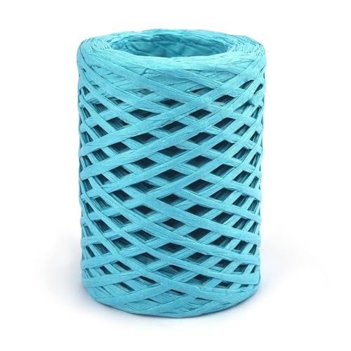 Raffiaband 6 Rollen 100,0 m Bastpapierbandgarn Handgefertigtes Handwerk Farbe Gestricktes Seil Passend for Party Heimdekoration Requisiten DIY Geschenkverpackungsbedarf Für Dekoration Weben Florist(Bl Raffiaband 6 Rollen 100,0 m Bastpapierbandgarn Handgefertigtes Handwerk Farbe Gestricktes Seil Passend for Party Heimdekoration Requisiten DIY Geschenkverpackungsbedarf Für Dekoration Weben Florist(Bl von XUWEWI