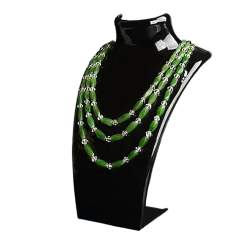 XUWEWI Halskettenständer 3 stücke Drei Farben 20 * 13,5 * 7,5 CM Mannequin Halskette Schmuck Anhänger Display-ständer Halter Zeigen Schmücken schmuck Display Regal(Black) von XUWEWI