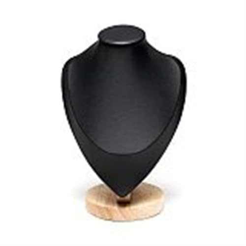 XUWEWI Halskettenständer 3PCS Samt Schmuck Halskette Modell Büste Zeigen Aussteller Display Anhänger Mannequin Stand Organizer(Black,M) von XUWEWI