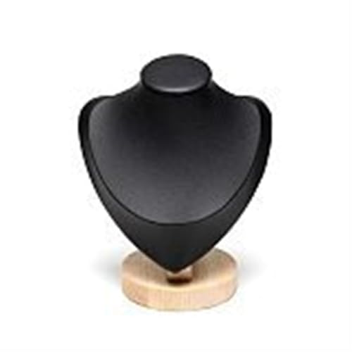 XUWEWI Halskettenständer 3PCS Samt Schmuck Halskette Modell Büste Zeigen Aussteller Display Anhänger Mannequin Stand Organizer(Black,S) von XUWEWI
