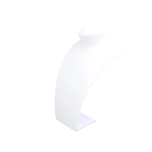 XUWEWI Halskettenständer Halskette Display Anhänger Organizer Schmuck Ständer Mannequin Büste Fenster(White) von XUWEWI