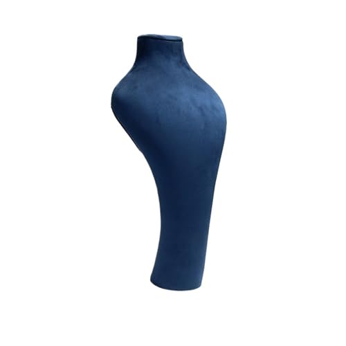 XUWEWI Halskettenständer Luxuly Schmuckständer for Halskette, Schaufensterpuppe, Büste, Anhänger, Schaufenster, Requisiten(Blue) von XUWEWI