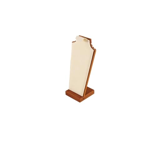 XUWEWI Halskettenständer Massivholz Beige Vertikal Halskette Display Ständer Anhänger Ohrringe Ohrstecker Organizer Schmuck Requisiten(Necklace Stand(s)) von XUWEWI