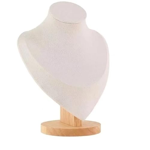 XUWEWI Halskettenständer Modell Büste Show Aussteller Samt Schmuck Display Halskette Anhänger Schaufensterpuppe Schmuckständer Organizer(M) von XUWEWI