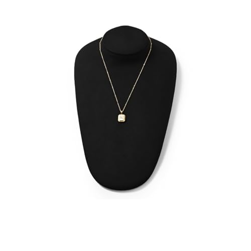 XUWEWI Halskettenständer Porträt Halskette Display Anhänger Organizer Schmuck Ständer Mannequin Büste Fenster(Black) von XUWEWI