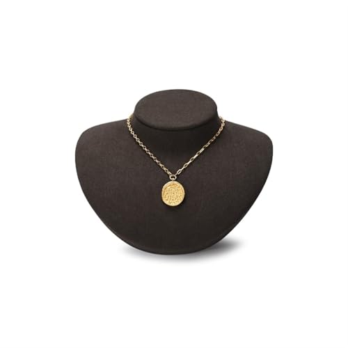 XUWEWI Halskettenständer Porträt Halskette Display Anhänger Organizer Schmuck Ständer Mannequin Büste Fenster(Brown) von XUWEWI
