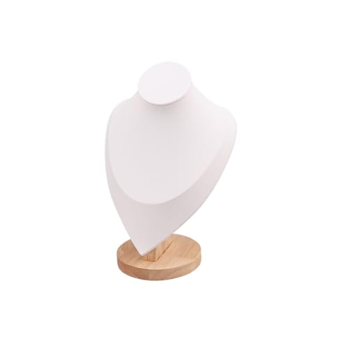 XUWEWI Halskettenständer Samt Portrait Halskette Display Anhänger Organizer Schmuck Ständer Mannequin Büste Fenster(M) von XUWEWI