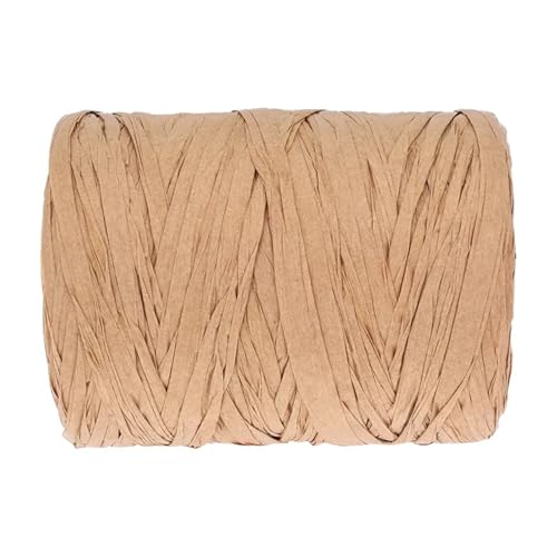 XUWEWI Raffiaband 2 Rolle 200,0 m Bast Papier Band Dekoration Hochzeit Seil Natürliche Schnur Geschenk Party Ostern Papel Verpackung Für Dekoration Weben Florist(Brwon) von XUWEWI