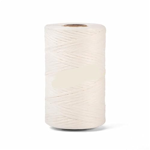 XUWEWI Raffiaband 2roll 300,0 m Strickgarn Bast Papier Handwerk Band Verpackung Papier Schnur for Festival Geschenke Für Dekoration Weben Florist(White) von XUWEWI