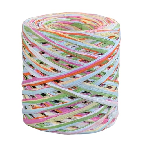 XUWEWI Raffiaband 3 Rollen 200,0 m Bastpapierbandgarn Handarbeit Handwerk Farbe Strickseil Passend for Party Heimdekoration Requisiten DIY Geschenkverpackung Für Dekoration Weben Florist(Orange pink) XUWEWI Raffiaband 3 Rollen 200,0 m Bastpapierbandgarn Handarbeit Handwerk Farbe Strickseil Passend for Party Heimdekoration Requisiten DIY Geschenkverpackung Für Dekoration Weben Florist(Orange pink) von XUWEWI