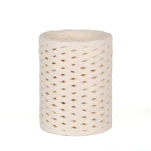 XUWEWI Raffiaband 3 stücke 100g Natürliche Bast Stroh Garn Papier Band Garn for DIY Handgemachte Sonnenhut Strand Tasche Hause Dekoration Für Dekoration Weben Florist(Beige) von XUWEWI