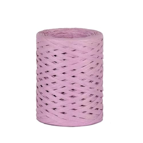 XUWEWI Raffiaband 3 stücke 100g Natürliche Bast Stroh Garn Papier Band Garn for DIY Handgemachte Sonnenhut Strand Tasche Hause Dekoration Für Dekoration Weben Florist(Purple) von XUWEWI