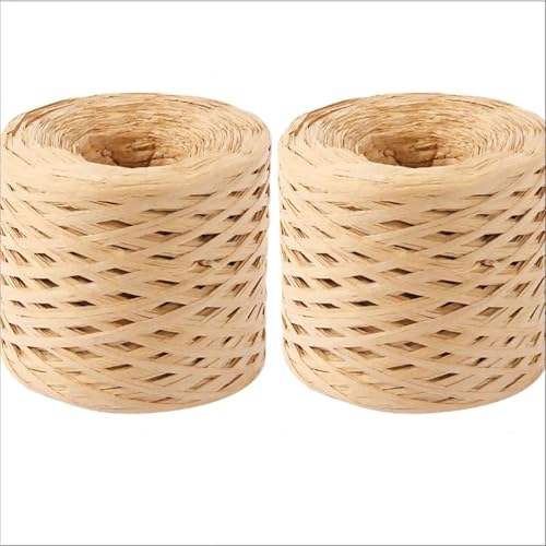 XUWEWI Raffiaband 5 Rollen 200,0 m Bastband for Verpacken von Geschenken, Bastgarn for Häkeln, Bastpapierbänder for Basteln Für Dekoration Weben Florist XUWEWI Raffiaband 5 Rollen 200,0 m Bastband for Verpacken von Geschenken, Bastgarn for Häkeln, Bastpapierbänder for Basteln Für Dekoration Weben Florist von XUWEWI