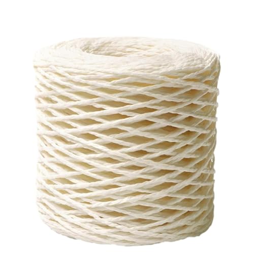 XUWEWI Raffiaband 5 Rollen Bast for Basteln, natürliches Bastgarn for Umwickeln von Strickdraht, natürliche Farbe, Matte Textur, Bastpapierbänder Für Dekoration Weben Florist(Beige) von XUWEWI