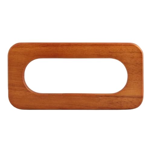 XUWEWI Taschengriffe Holz 4 Stück gespleißte quadratische Griffe aus Massivholz, gewebte Handtaschengriffe, rechteckige Griffe aus Massivholz for Strandtaschen(Brown) von XUWEWI
