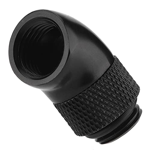 XUXHOU 45 Grad Drahtanpassungsadapter für CPU -Wasserkühlung Schwarz, Vergoldete Messing 360 Grad Rotation für PC -Wasserkühlung, G1/4 Draht, Geeignete CPU Kühlung XUXHOU 45 Grad Drahtanpassungsadapter für CPU -Wasserkühlung Schwarz, Vergoldete Messing 360 Grad Rotation für PC -Wasserkühlung, G1/4 Draht, Geeignete CPU Kühlung von XUXHOU