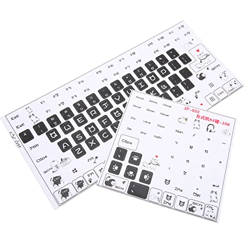 XUXHOU Computertastaturaufkleber PVC Clear Frosted Muster DIY -Tastatur -Aufkleber, Einfach zu Verwenden für das Home Office XUXHOU Computertastaturaufkleber PVC Clear Frosted Muster DIY -Tastatur -Aufkleber, Einfach zu Verwenden für das Home Office von XUXHOU